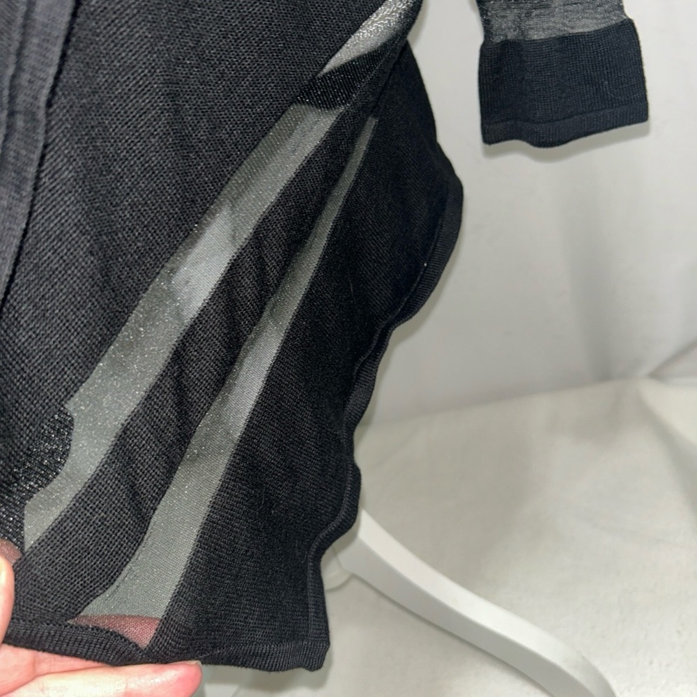AB‎ Studio Black Knit Cardigan - Picture 5 of 8